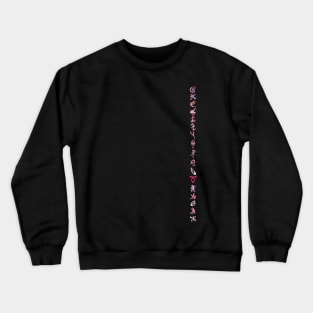 Shadowhunters runes / The mortal instruments - single line (pink watercolor) - Mundane - gift idea Crewneck Sweatshirt